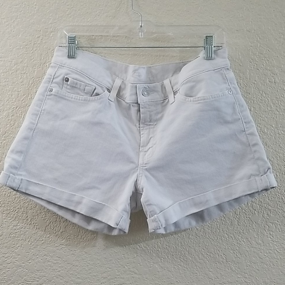 7 FOR ALL MANKIND's white jean shorts